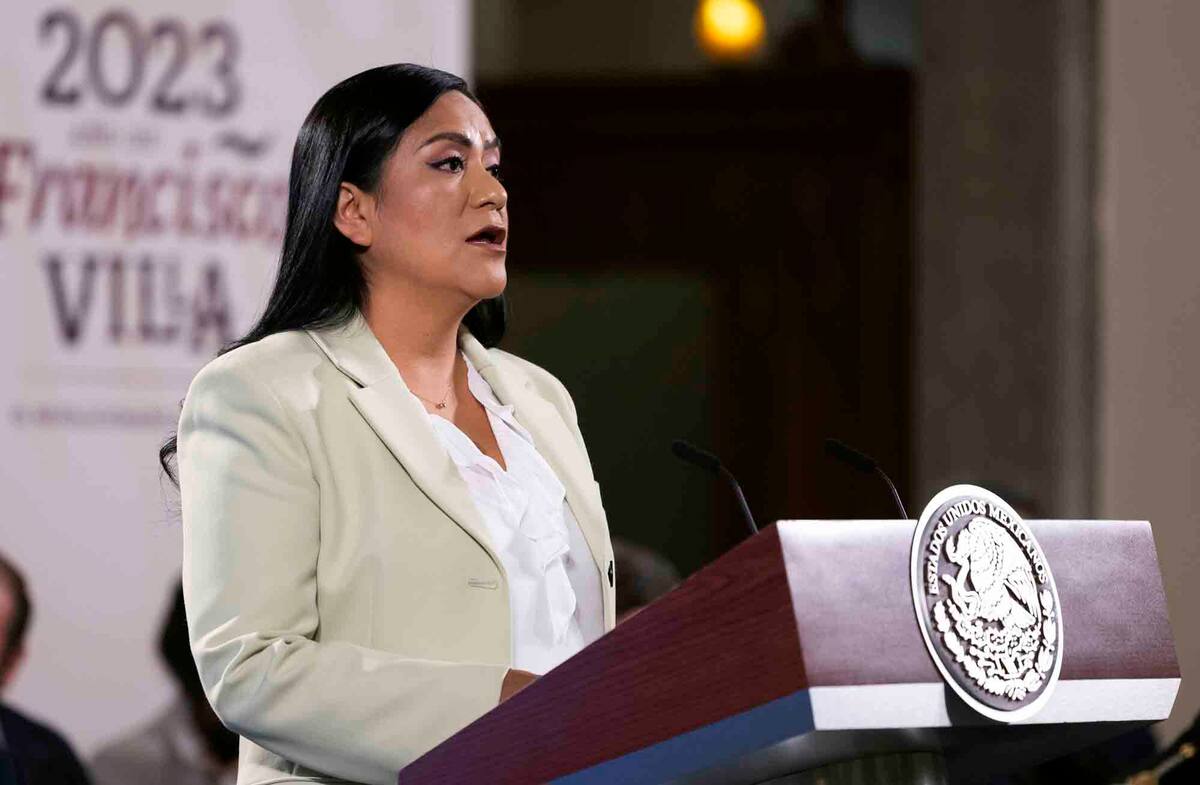 Fotografía de archivo de Ariadna Montiel, titular de la Secretaría del Bienestar. |
Foto: Presidencia