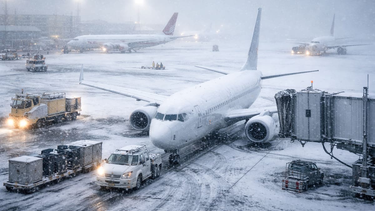 Fuertes nevadas paralizan aeropuertos en Estados Unidos y provocan más de mil vuelos cancelados este fin de semana