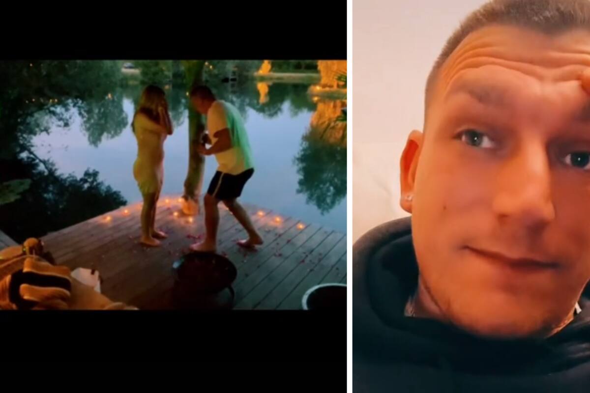 TikTok: Hombre quiso proponerle matrimonio a su novia, pero el anillo se le cayó segundos antes al agua