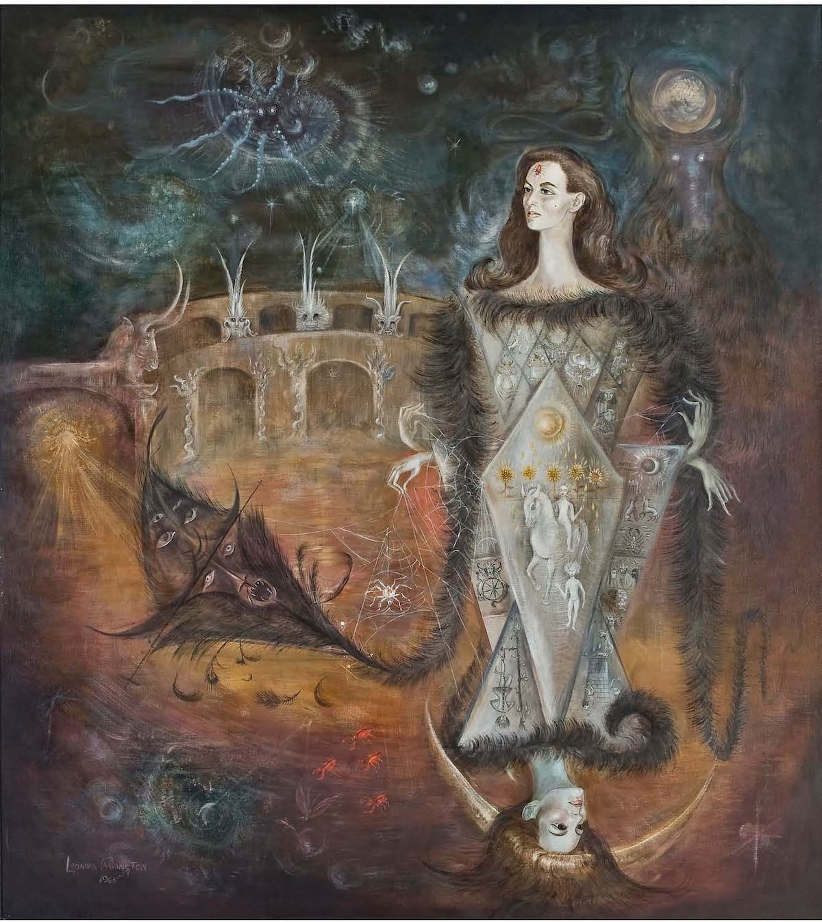Unión de brujas: María Félix y Leonora Carrington crearon un retrato que es, en realidad, un amuleto alquímico. Descubre los arcanos del tarot y los símbolos egipcios que esconde 'La Maja del Tarot' para darle poder eterno a La Doña.
