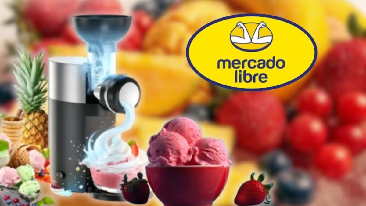 Mercado Libre rebaja 53% la máquina automática para hacer helados de fruta natural a solo $799.16 pesos, un descuento que permite preparar postres saludables en casa por menos de la mitad de su precio original