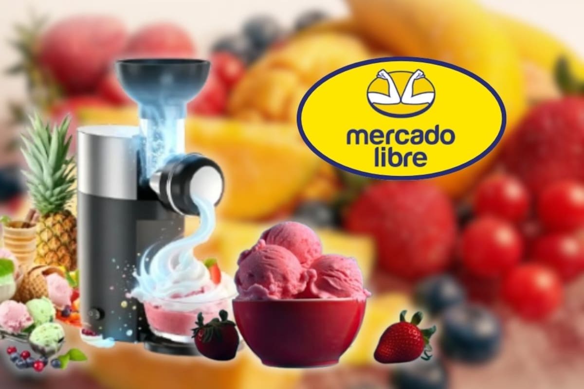 Mercado Libre rebaja 53% la máquina automática para hacer helados de fruta natural a solo $799.16 pesos, un descuento que permite preparar postres saludables en casa por menos de la mitad de su precio original