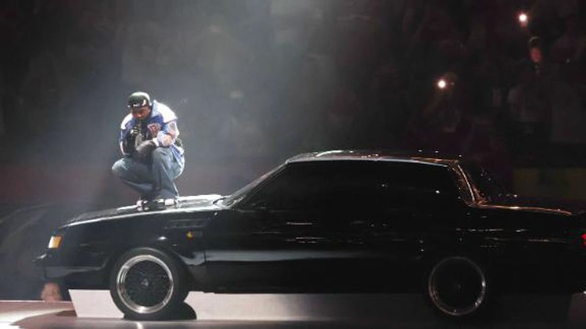 Kendrick Lammar en el Show de Medio Tiempo del Super Bowl 2025