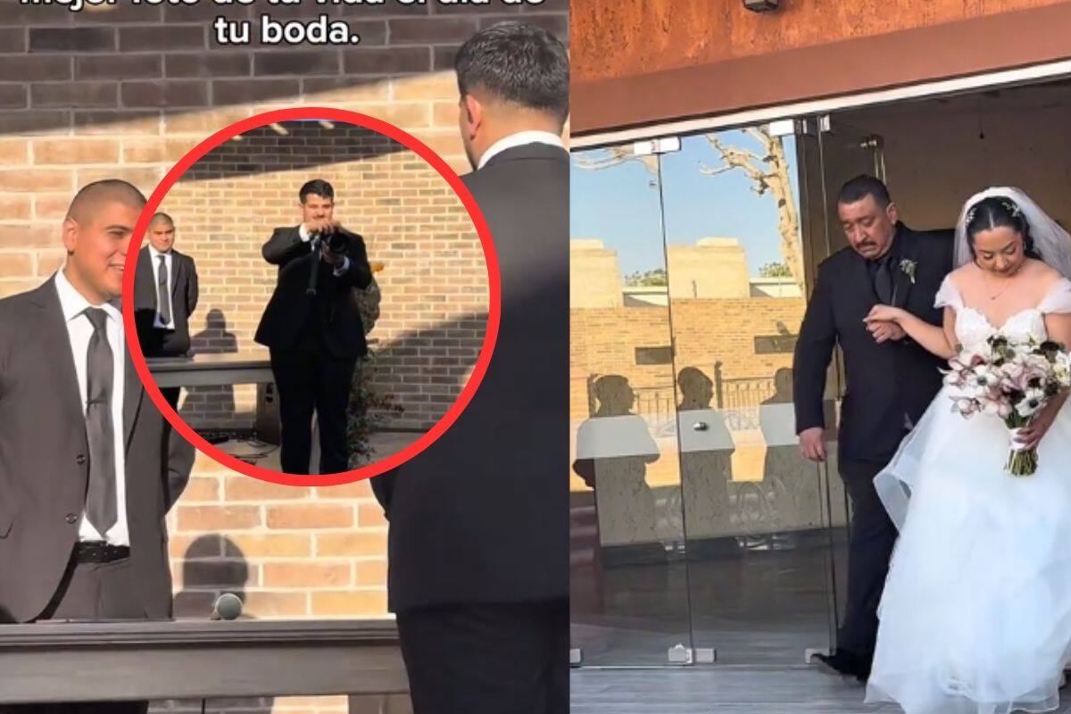 Fotógrafo capta las ‘mejores fotos’ de su novia el día de su boda