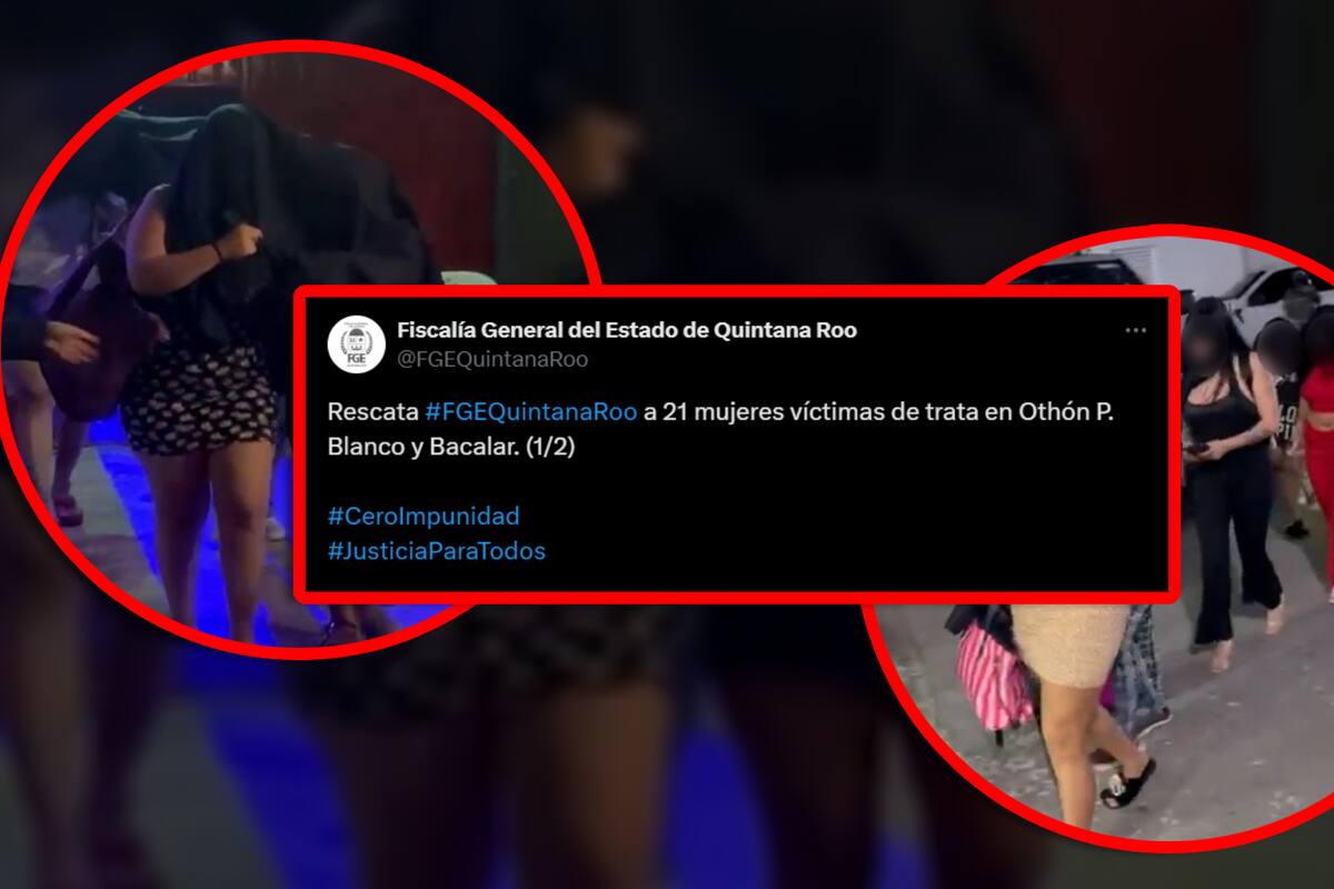 Rescatan a 21 mujeres de diversas nacionalidades por presunta trata y prostitución en bares de Quintana Roo