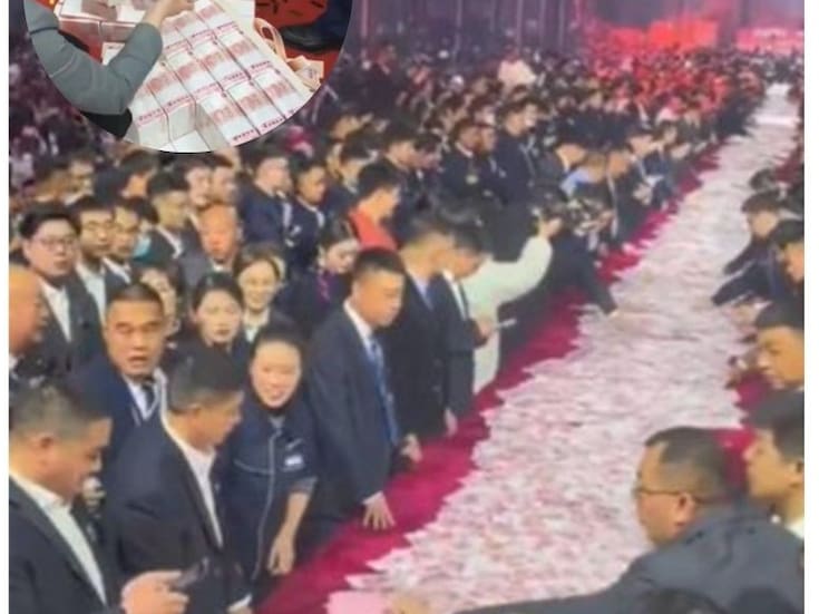 Lluvia de billetes que dio la vuelta al mundo: así fue el masivo bono en efectivo de una firma china