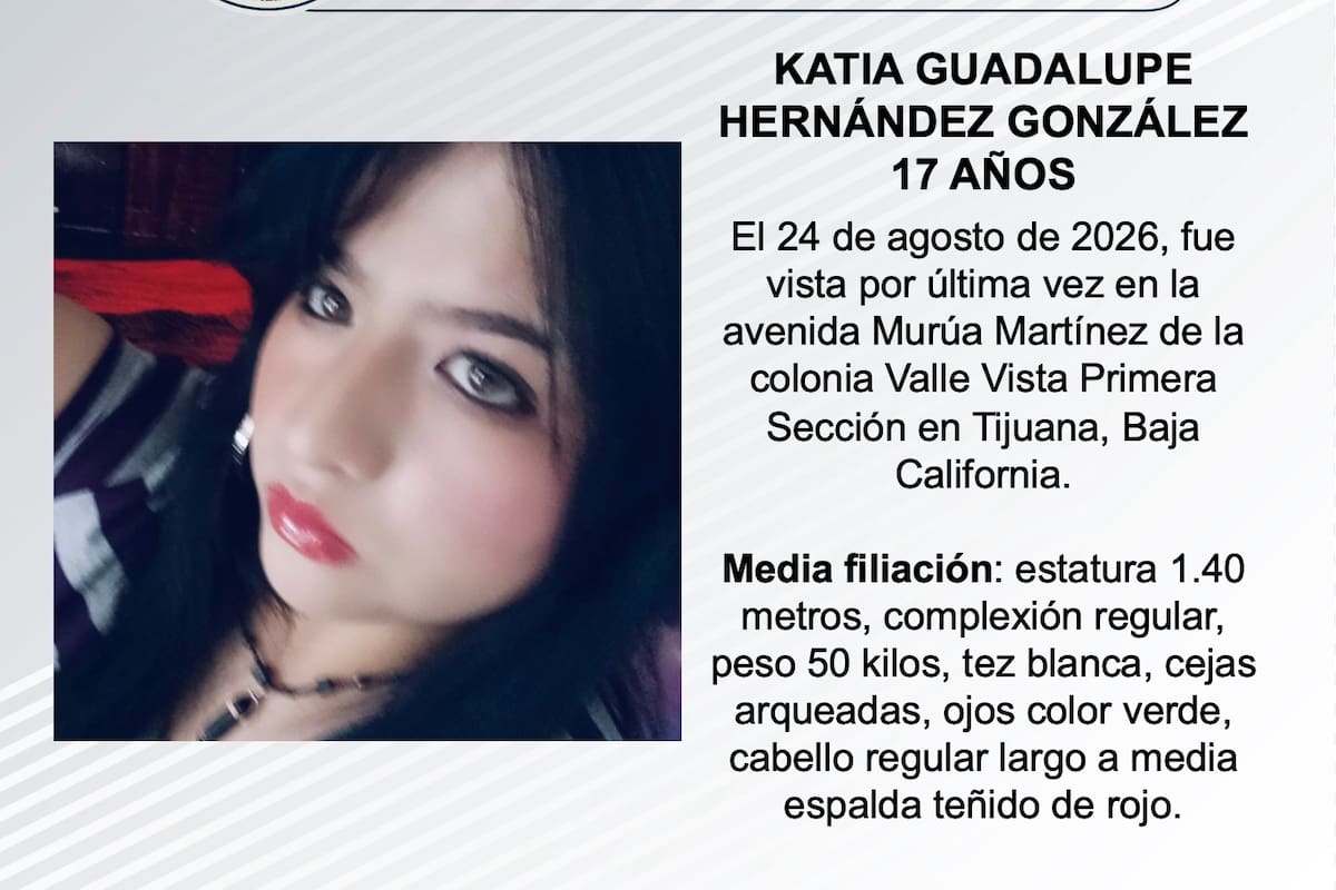 Se busca Katia Guadalupe Hernández González de 17 años