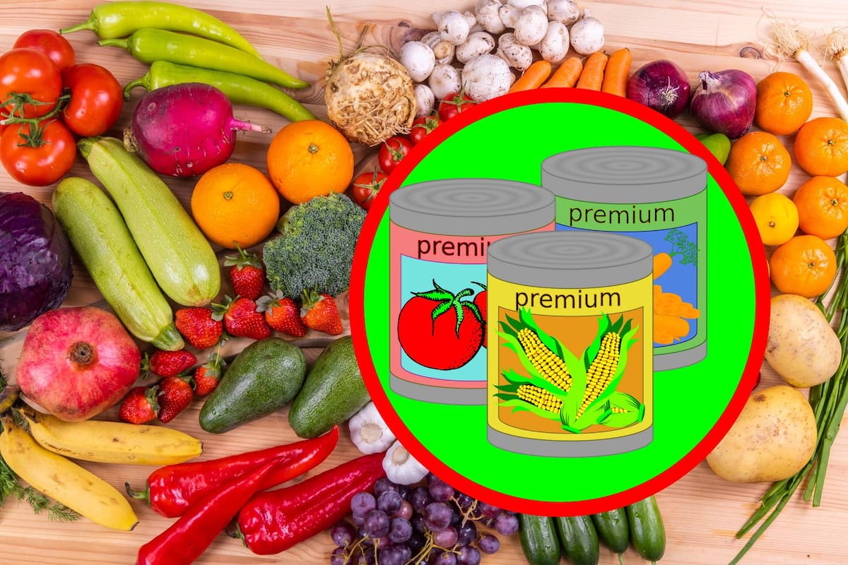 ¿Es saludable consumir verduras enlatadas o congeladas?