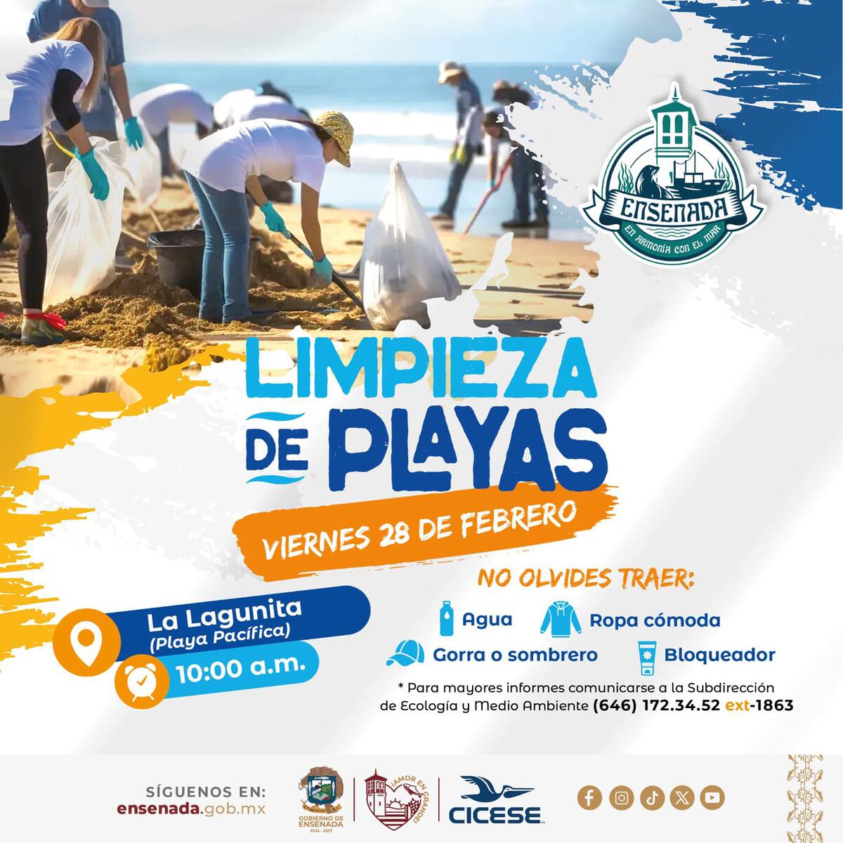 Invitan a limpiar las playas de Ensenada.