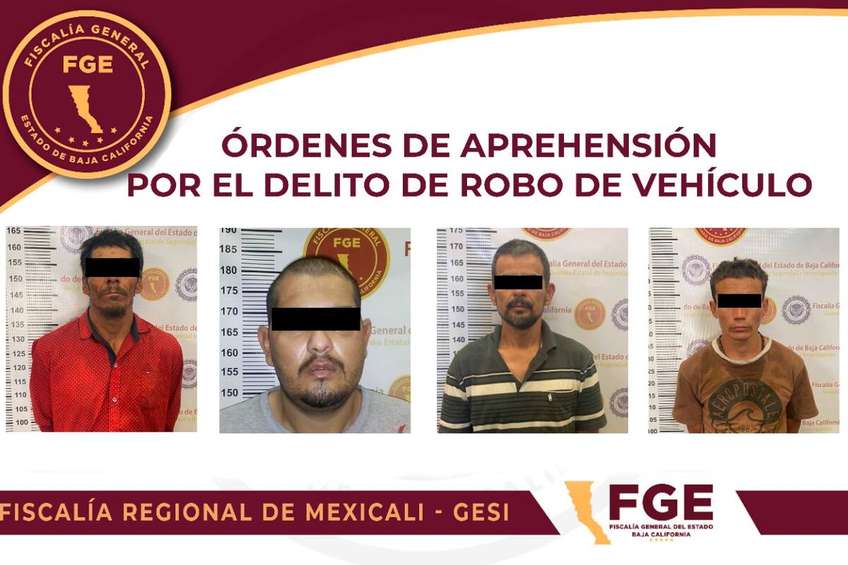 Arrestan a 4 por robo de auto y recuperan un vehículo