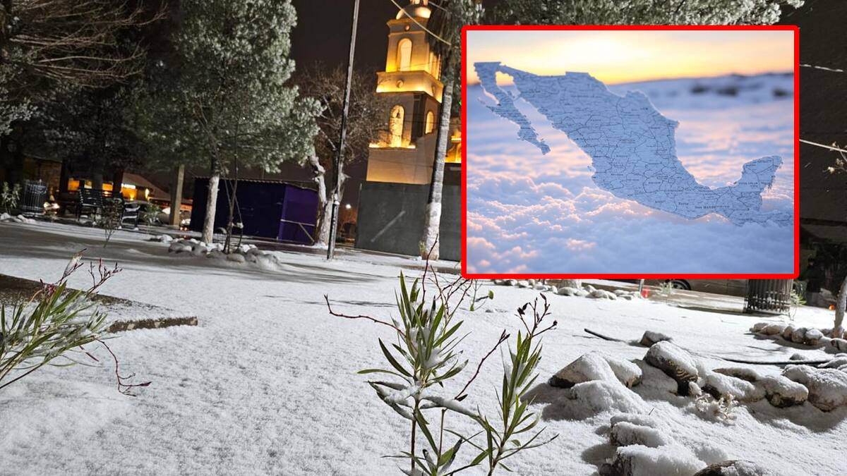 Alerta del Servicio Meteorológico Nacional: Posible caída de nieve y lluvias en varios estados de México