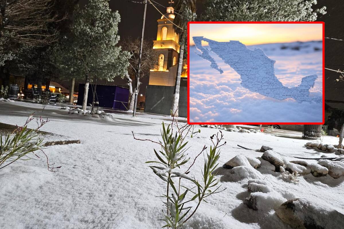 Alerta del Servicio Meteorológico Nacional: Posible caída de nieve y lluvias en varios estados de México