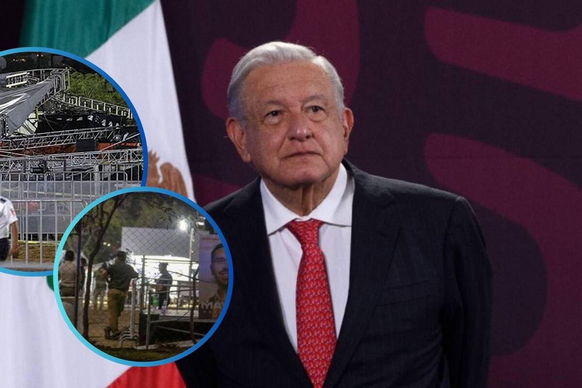 AMLO pide investigar el accidente en mitin de Movimiento Ciudadano