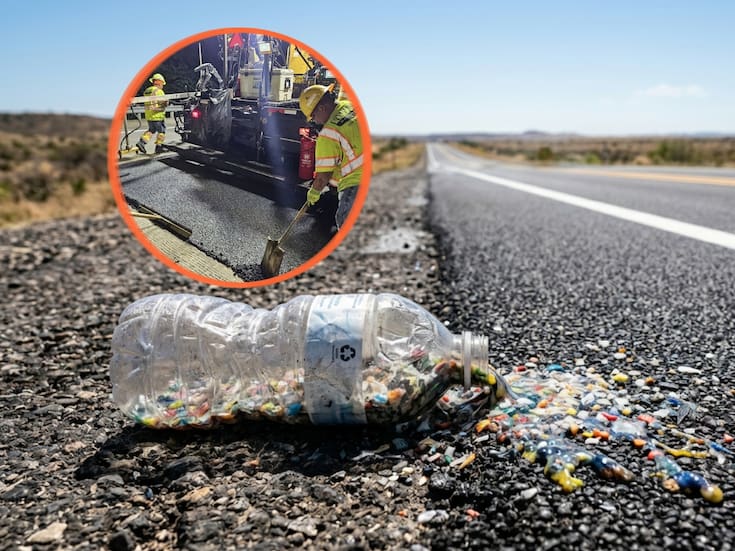 Texas prueba asfalto con plástico reciclado que resiste mejor el calor extremo y el tráfico pesado mientras en otros países los socavones multiplican costos y riesgos viales