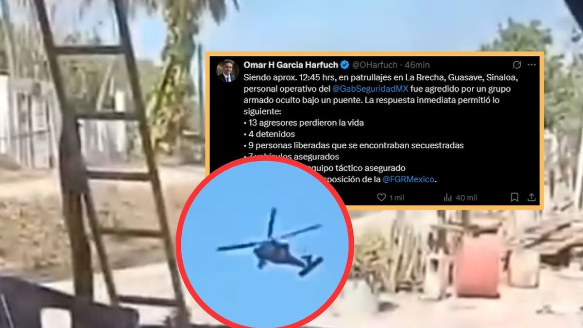 Enfrentamiento en Guasave: 13 agresores muertos y 9 personas liberadas en intenso operativo