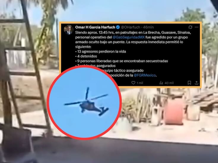 Enfrentamiento en Guasave: 13 agresores muertos y 9 personas liberadas en intenso operativo