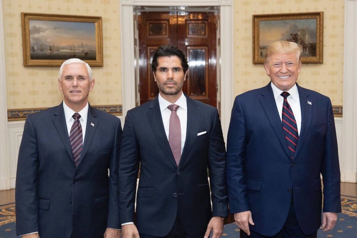 La polémica foto de Eduardo Verástegui y Donald Trump