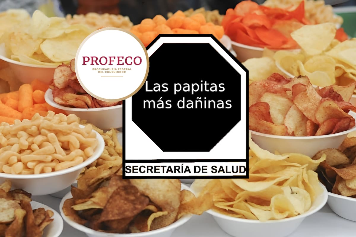 Estas son las 10 papitas más dañinas, según Profeco