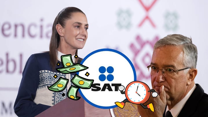 Foto: Presidencia/Archivo/Canva/SAT.