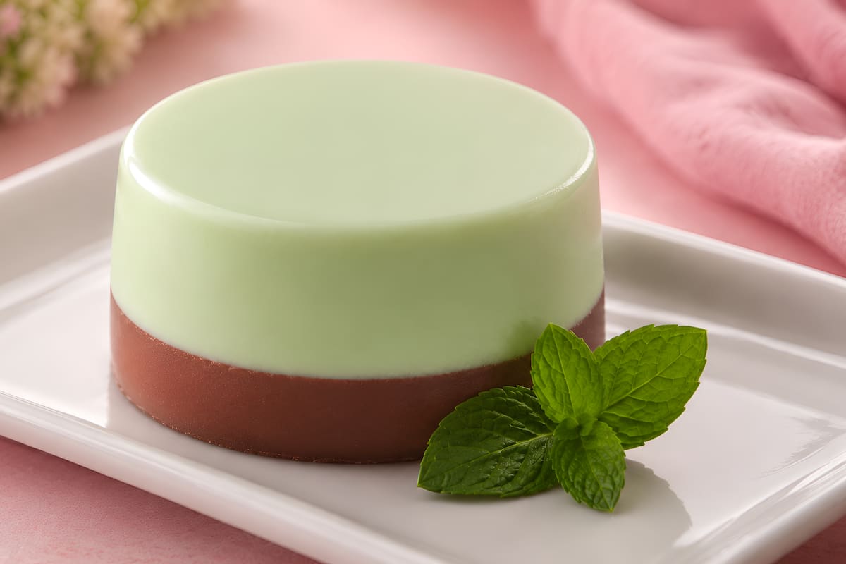 Gelatina fresca de chocomenta