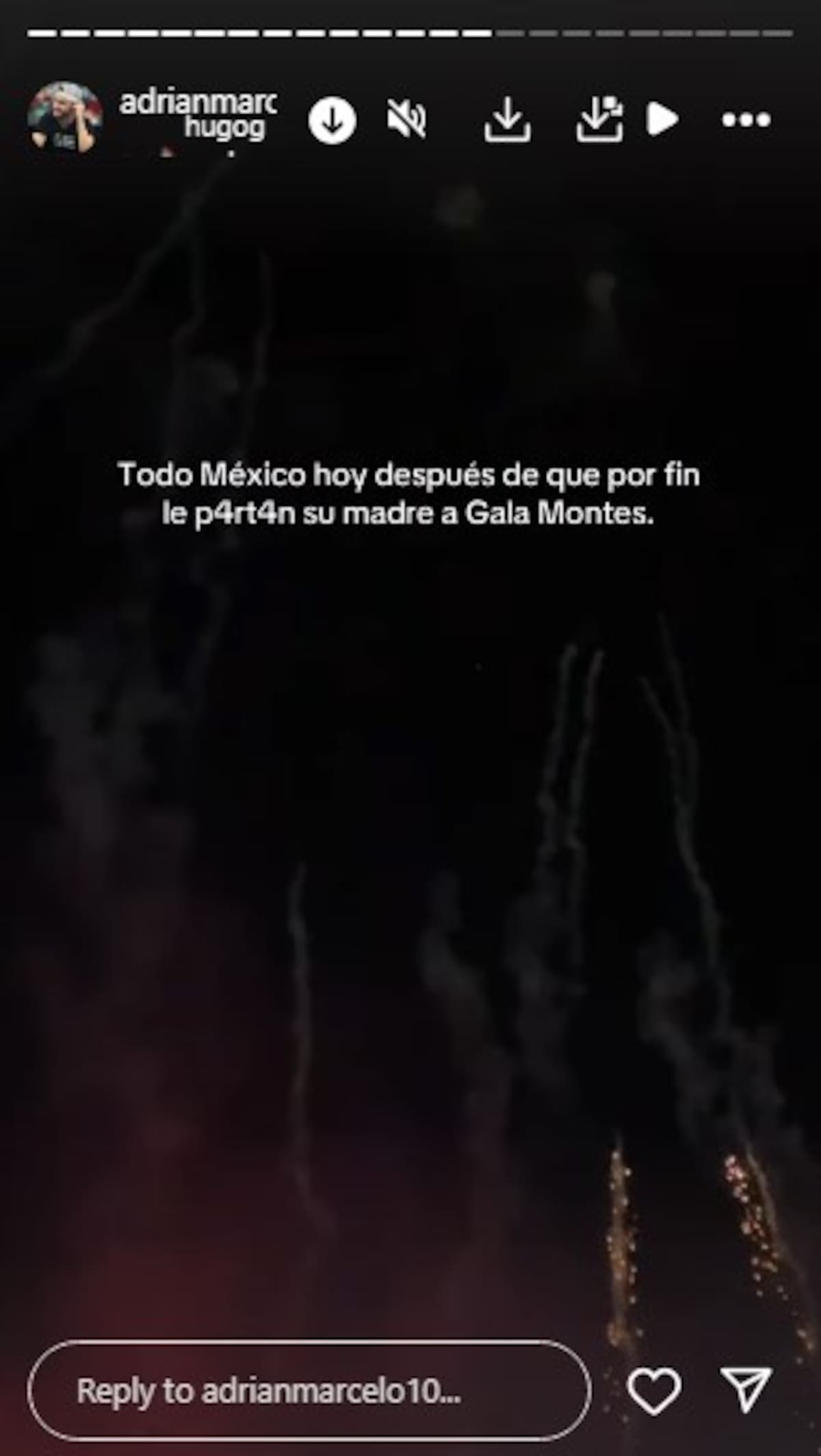 Adrián Marcelo reacciona al triunfo de Alana Flores / Instagram @adrianmarcelo10