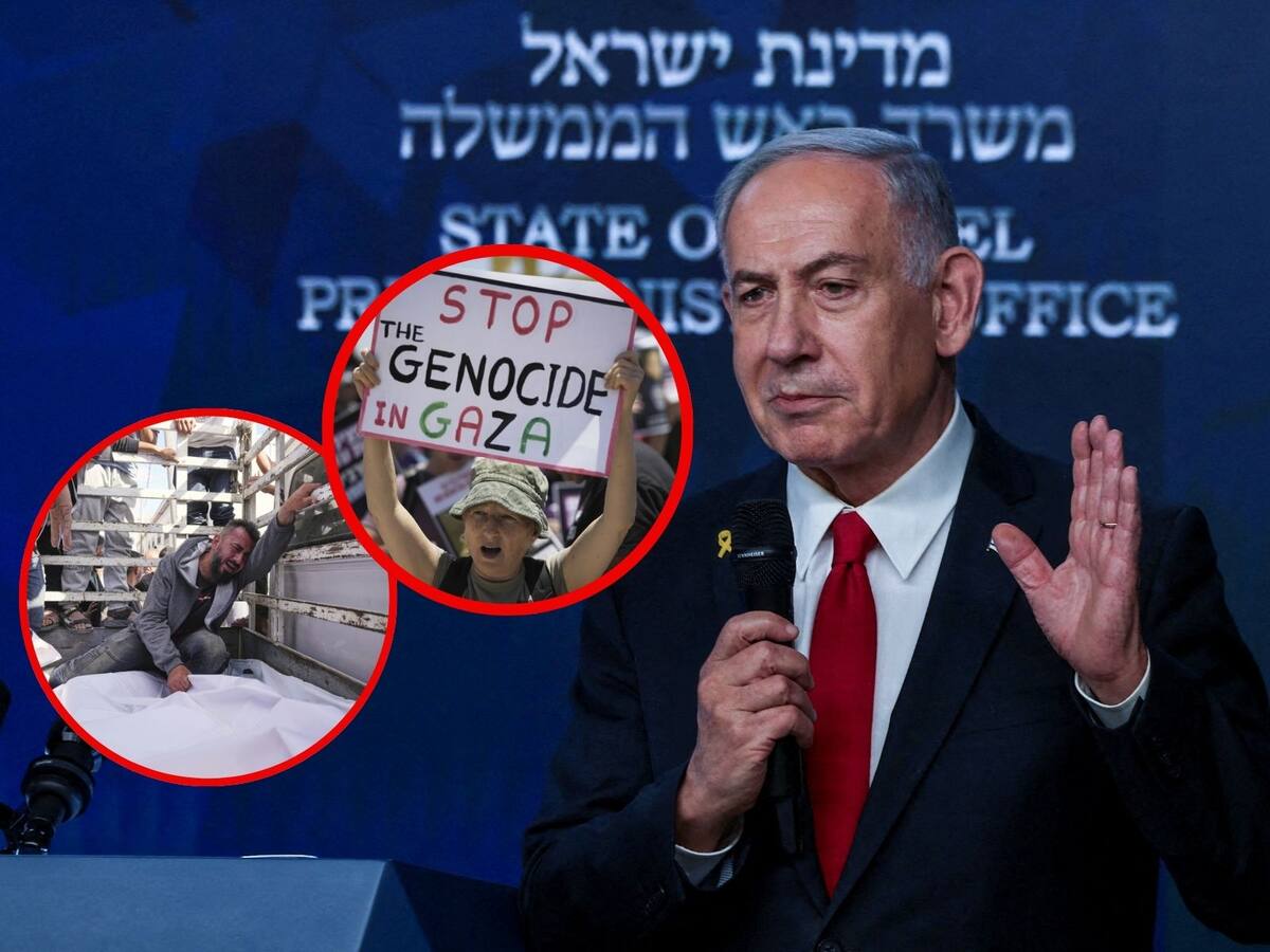 El primer ministro de Israel, Benjamín Netanyahu, acusa a Francia, Gran Bretaña y Canadá de "envalentonar" a Hamás. | Crédito: REUTERS/AP