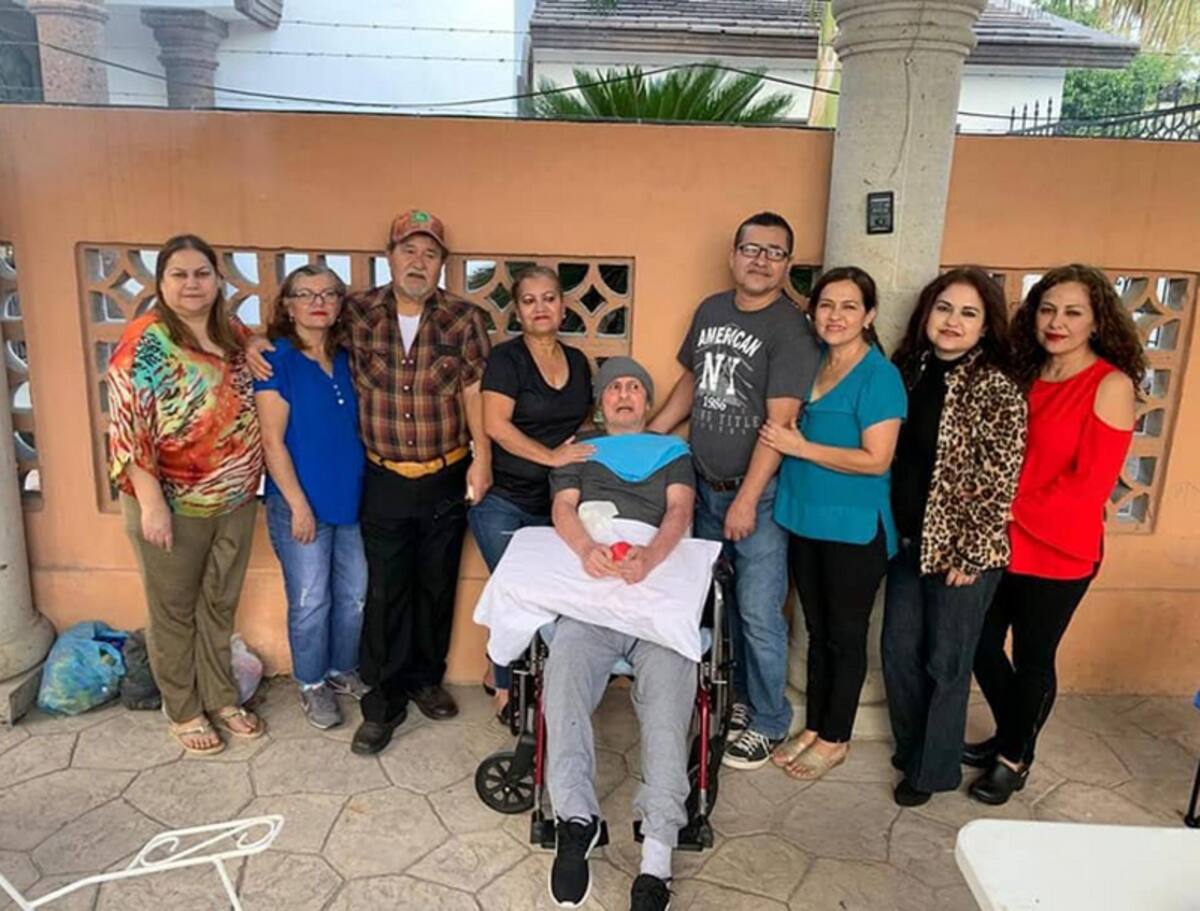 Tras su accidente, José Luis Gómez González permaneció bajo el cuidado de sus familiares en la casa de sus padres en Tamaulipas.