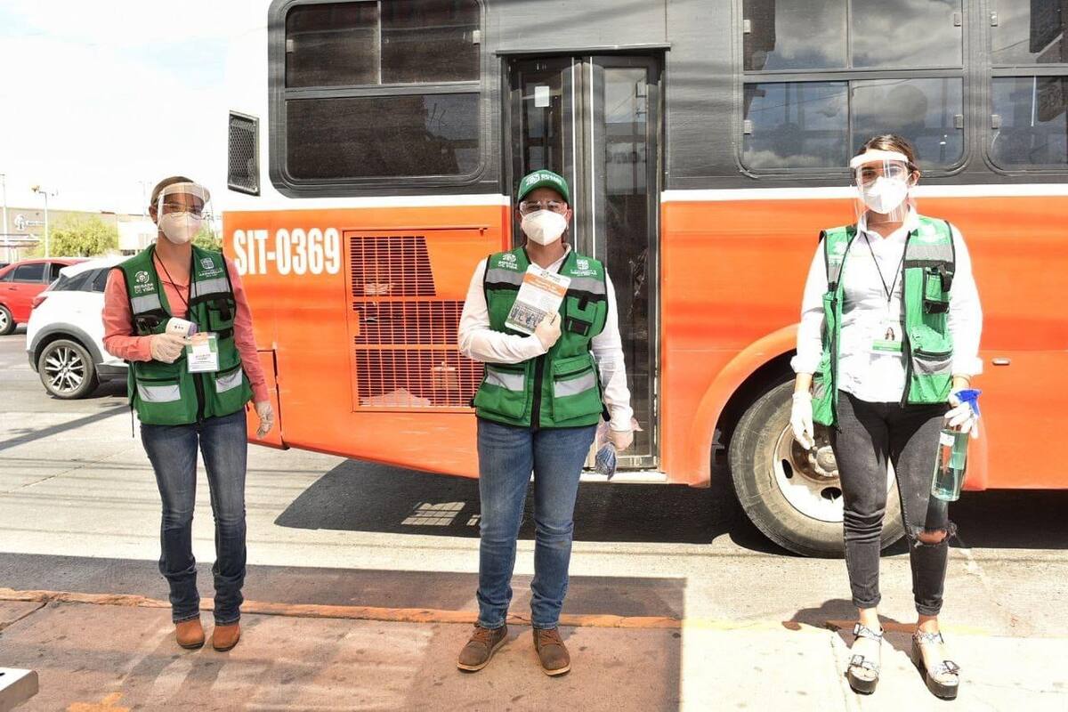 Exhorta alcaldesa a extremar precauciones en Transporte Público