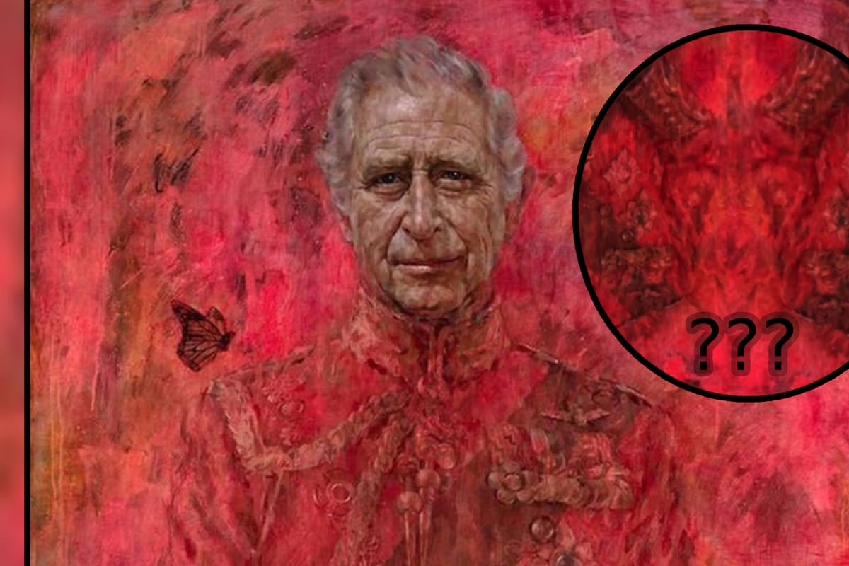 ¿Rostro de satanás aparece en el retrato del rey Carlos III? Video desata teoría conspiranoica
