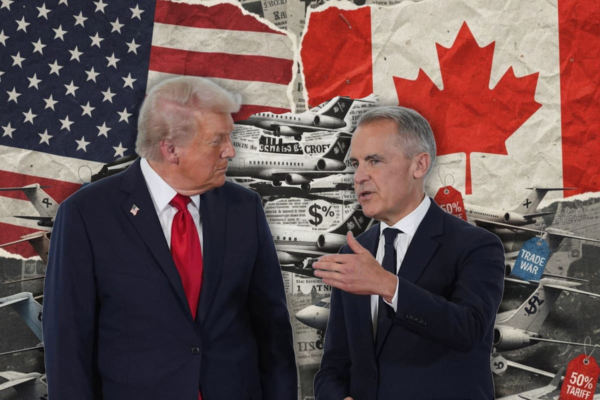 Trump amenaza con imponer arancel de 50% a aviones canadienses vendidos en EE.UU. por el bloqueo de Canadá a la certificación de aeronaves estadounidenses