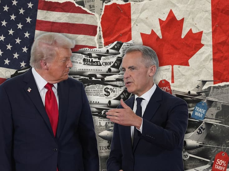 Trump amenaza con imponer arancel de 50% a aviones canadienses vendidos en EE.UU. por el bloqueo de Canadá a la certificación de aeronaves estadounidenses