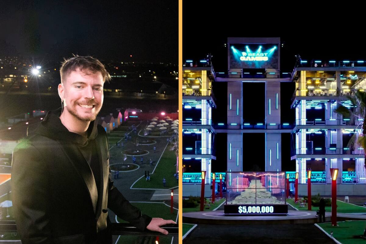 La lujosa ciudad valuada en 14 mdd que construyó MrBeast para su nuevo reality show