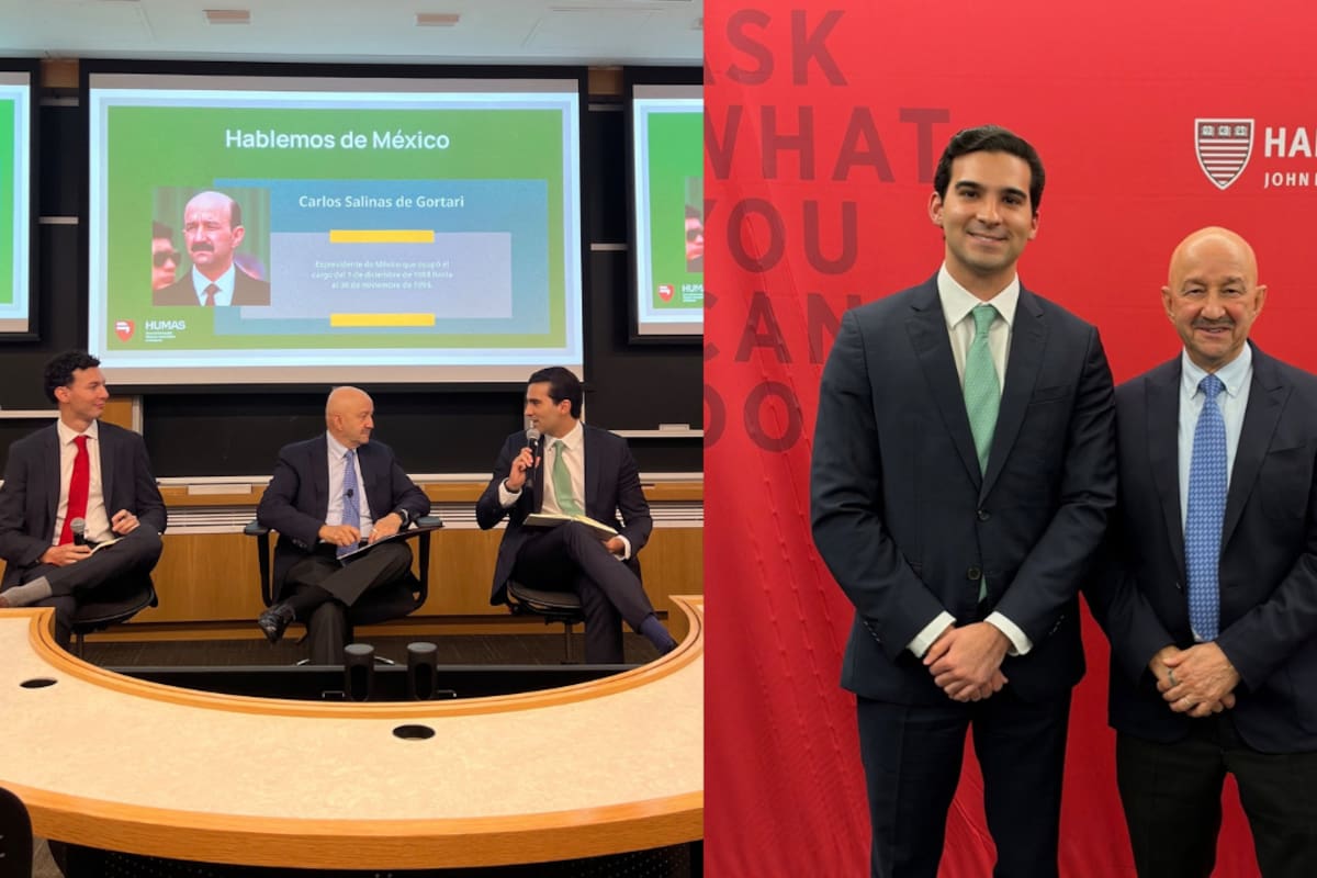 Carlos Salinas de Gortari reaparece en Harvard ante estudiantes mexicanos