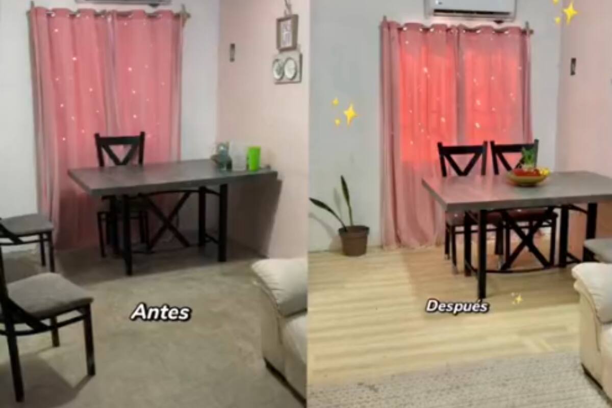 VIDEO: ¡mujer renueva el piso de su casa con menos de 400 pesos!