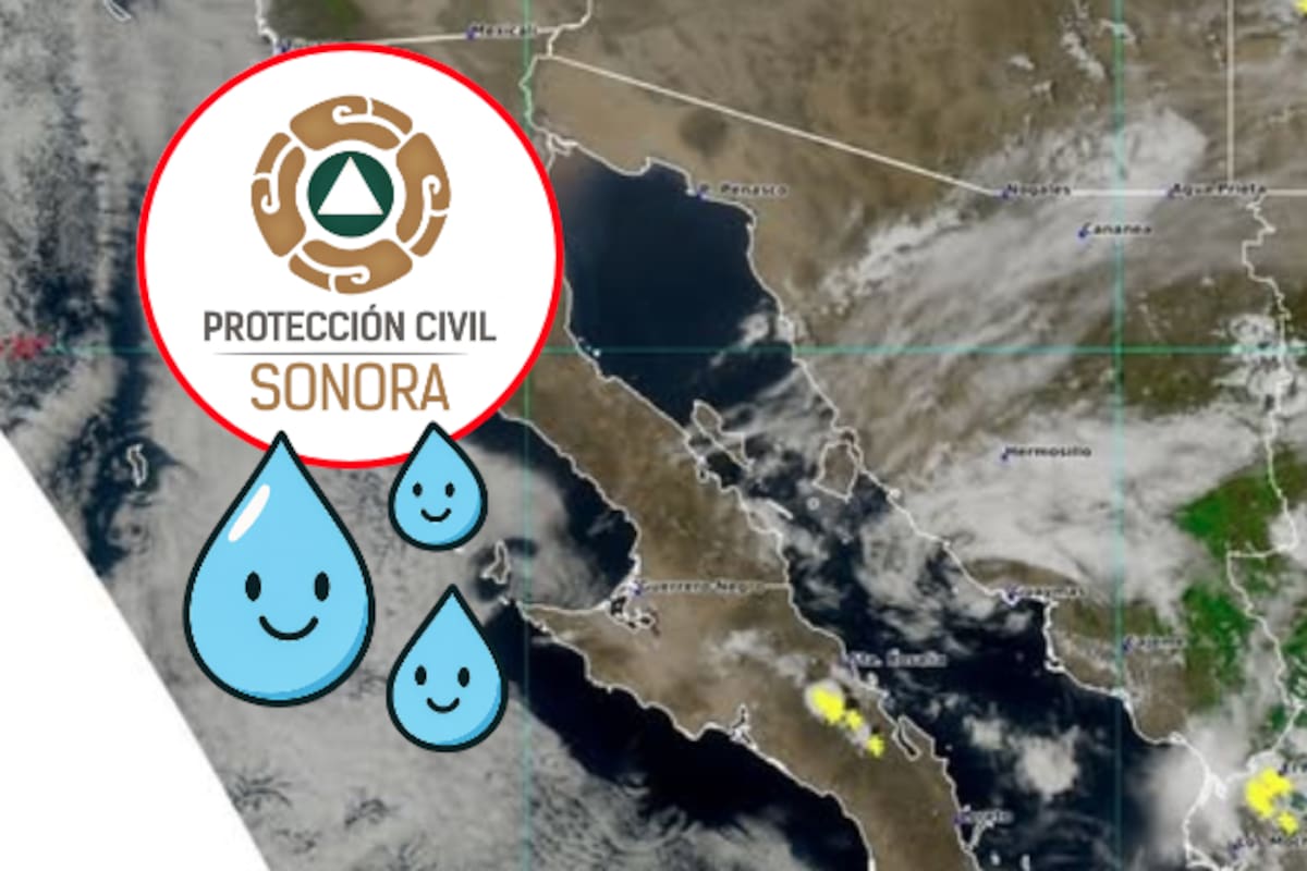 Alertan por tormentas fuertes en el norte de Sonora: prevén lluvias intensas, vientos de más de 60 km/h y descargas eléctricas