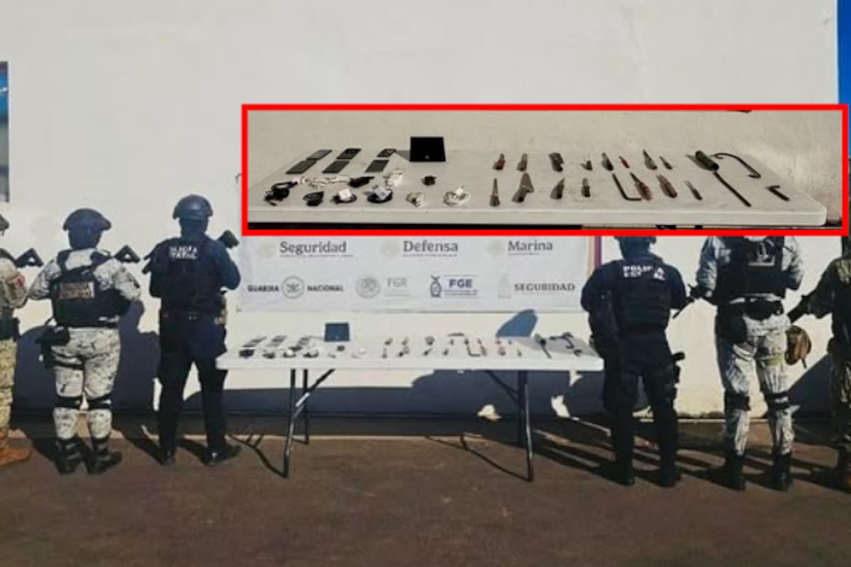 Operativo sorpresa en el penal de Aguaruto: autoridades aseguran celulares, armas hechizas y objetos prohibidos en Culiacán