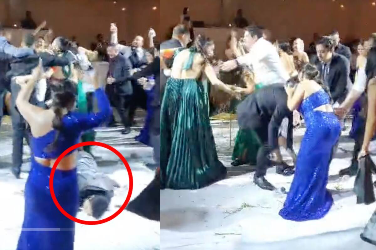 VIDEO | Hombre sufre una terrible caída en plena boda: ¡su rostro se estampó contra el suelo!