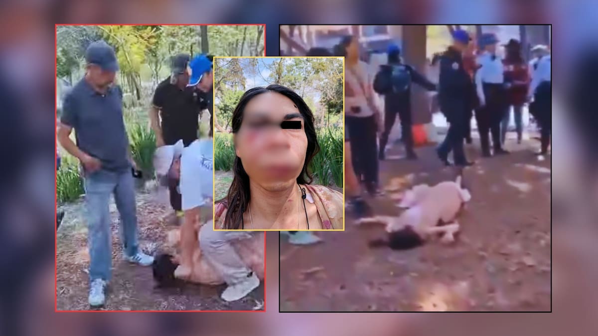 Mujer trans comerciante fue brutalmente golpeada por dos funcionarios en la Ciudad de México. Foto: Especial (Capturas de video/X)