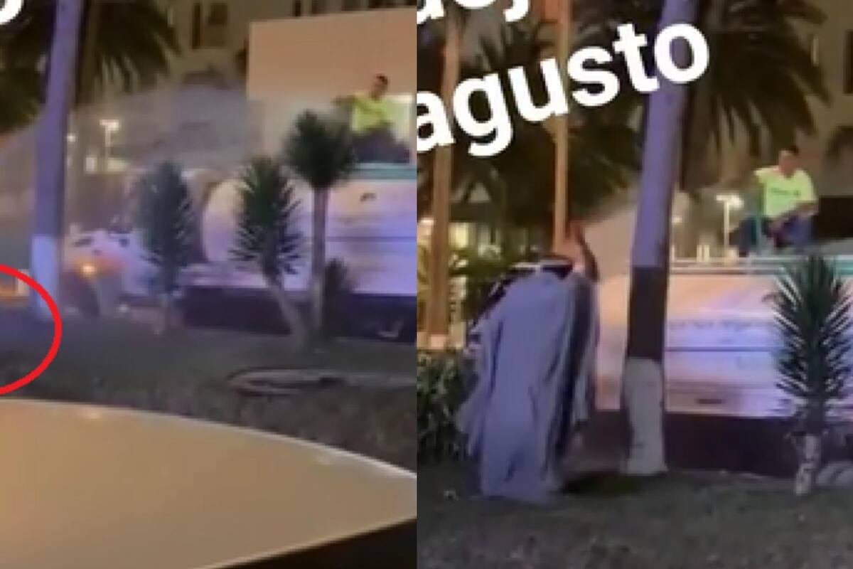 VIRAL: Empleado municipal moja a persona sin hogar mientras dormía en áreas verdes y divide opiniones