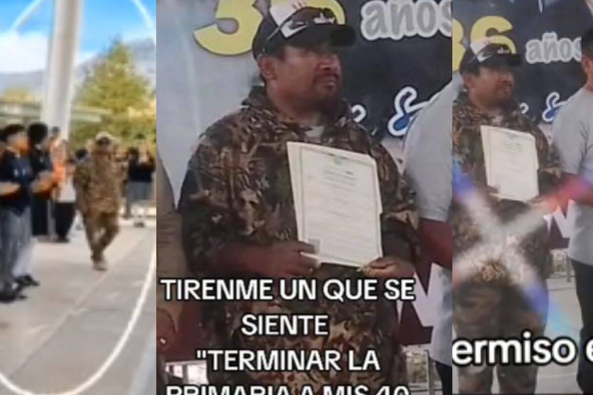 “Me siento orgulloso de mi”: Hombre termina la primaria a sus 40 años