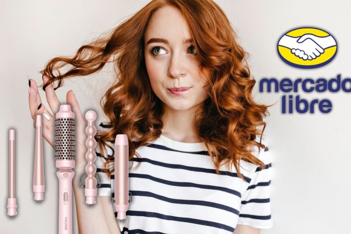 Rizadora de cabello 5 en 1 con tubos de cerámica e iones baja a 974 pesos con envío gratis en Mercado Libre