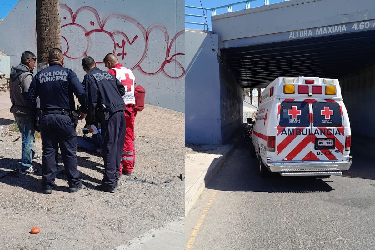 Hombre es hospitalizado tras ser golpeado en la vía pública