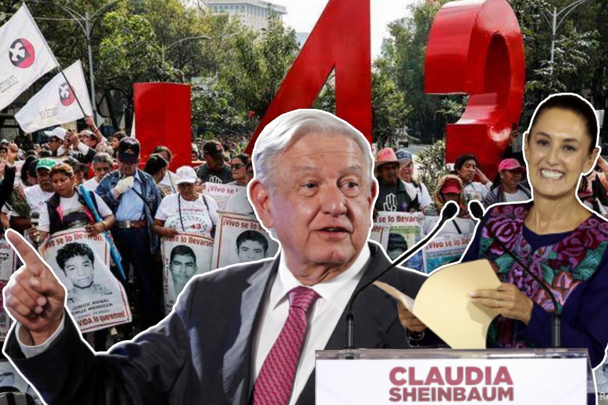 Ayotzinapa: Familias solicitan a AMLO facilitar diálogo con Sheinbaum