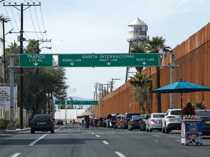 75 minutos de espera por la garita Zona Centro