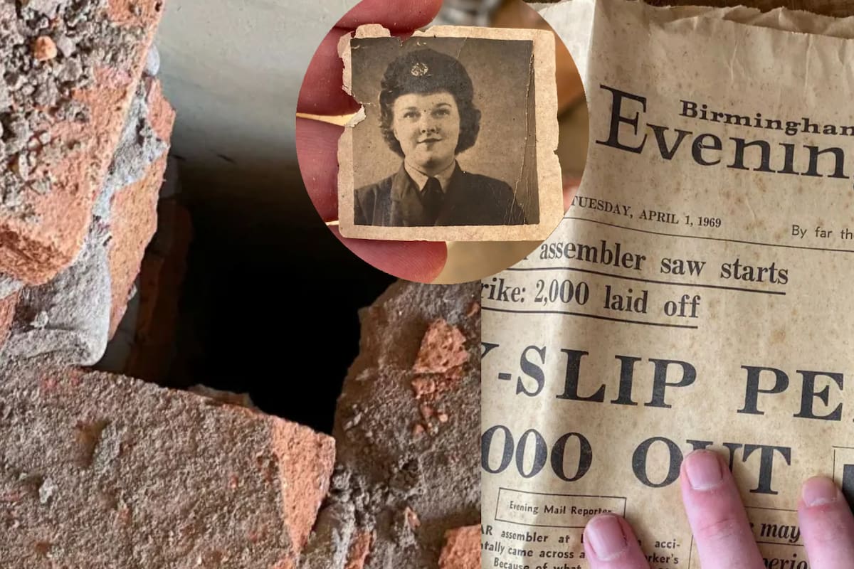 Cápsula del tiempo de 1969 encontrada durante la remodelación de una casa contenía una conmovedora carta