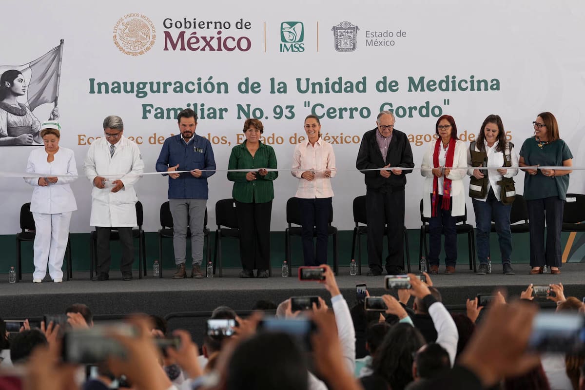 Ecatepec, Estado de México, México. 3 de agosto 2025. Inauguración Unidad de Medicina Familiar No. 93 del IMSS. | Foto: Juan Carlos Buenrostro/Presidencia