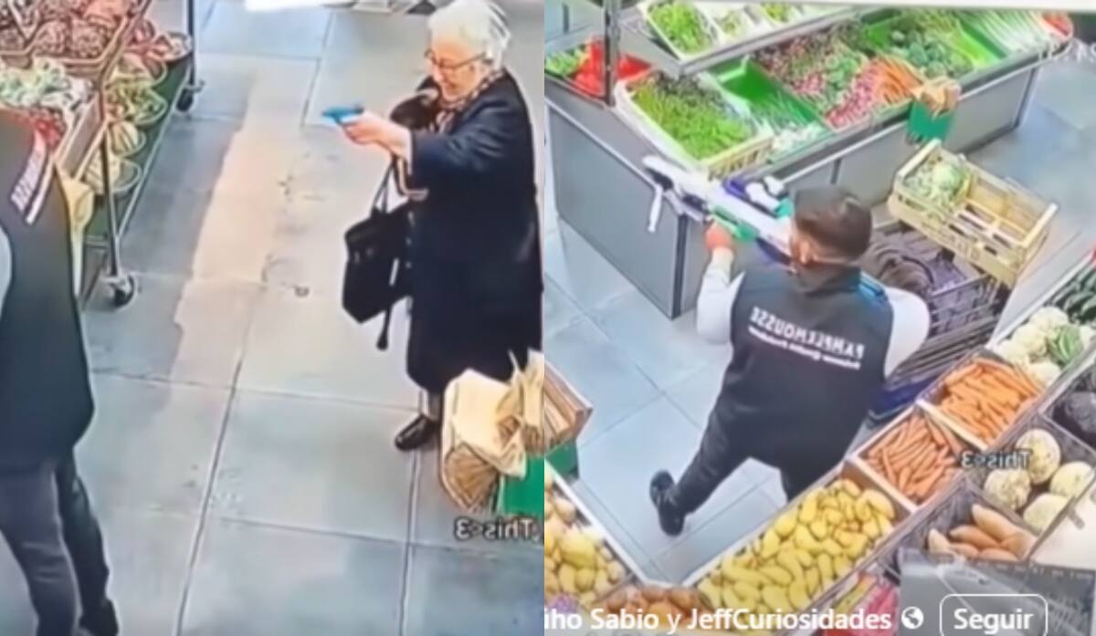 "Suelen jugar de esta forma cada vez que se encuentran": abuelita y empleado de tienda se divierten así cada vez que coinciden en el lugar