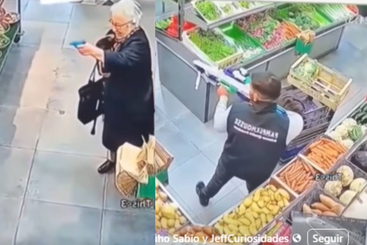 “Suelen jugar de esta forma cada vez que se encuentran”: abuelita y empleado de tienda se divierten así cada vez que coinciden en el lugar
