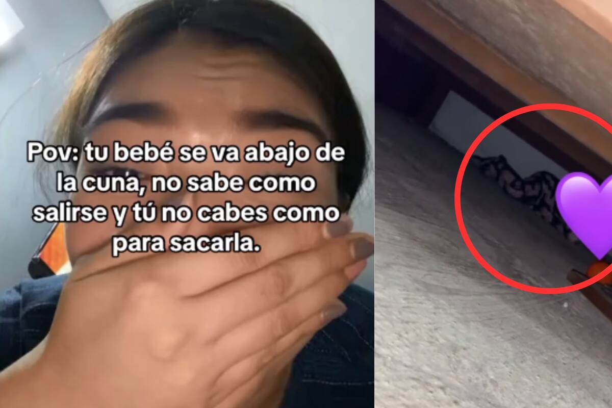 VIDEO: Bebé queda atrapada debajo de su cuna y la madre recurre a TikTok para pedir ayuda