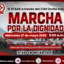 Staus convoca “Marcha por la dignidad” este miércoles 27 de mayo; exigen solución al conflicto salarial en la Unison